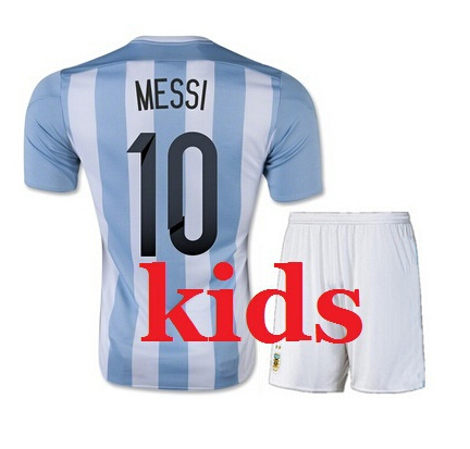Ȩ ȭƮ /  10 ޽  ౸  2015 ŰƮ  ౸  Desinger ҳ  (15) (16) ƸƼ  /15 16 Argentina kids jerseys home white/blue 10 Messi kid socc